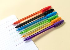 Набор шариковых ручек Deli, 6 цветов, 0,7 мм, чернила пониженной вязкости, пластиковый бокс