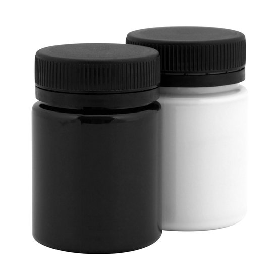 Набор акриловых красок по ткани 2 цвета в банках 50 мл: ULTRA BLACK + EXTRA WHITE.  Акриловые краски по ткани изготавливаются на основе водной акриловой дисперсии и образуют после высыхания прочную эластичную пленку на поверхности. Краски предназначены для росписи хлопчатобумажных и шелковых тканей…