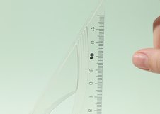 Набор линеек Deli, 4 предмета, пластик, линейка 20 см/2 треугольника/транспортир