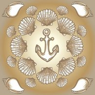 Бумага для скрапбукинга "Морская тема №№", 5 листов 15х15 см