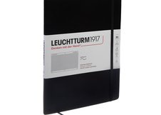 Блокнот Leuchtturm1917 Classic B5 (17.8x25.4см.) 80г/м2 - 123 стр. в клетку, мягкая обложка, цвет: черный