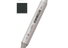 Маркер для скетчинга спиртовой Sketchmarker Classic XB Черный