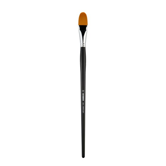 Кисть для акрила Sketchmarker 343 синтетика мягкая овальная ручка длинная №22