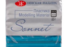 Цвет: бирюзовый. Полимерная глина (пластика) ТМ "Sonnet" подходит для лепки бижутерии, фигурок, миниатюр и прочего. Становится пластичной и податливой после активного разминания. Запекать в духовом шкафу при температуре 130°С 10-30 минут (в зависимости от толщины изделия). Окрашивается художественн…