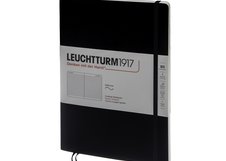 Блокнот Leuchtturm1917 Classic B5 (17.8x25.4см.) 80г/м2 - 123 стр. в линейку, мягкая обложка, цвет: черный