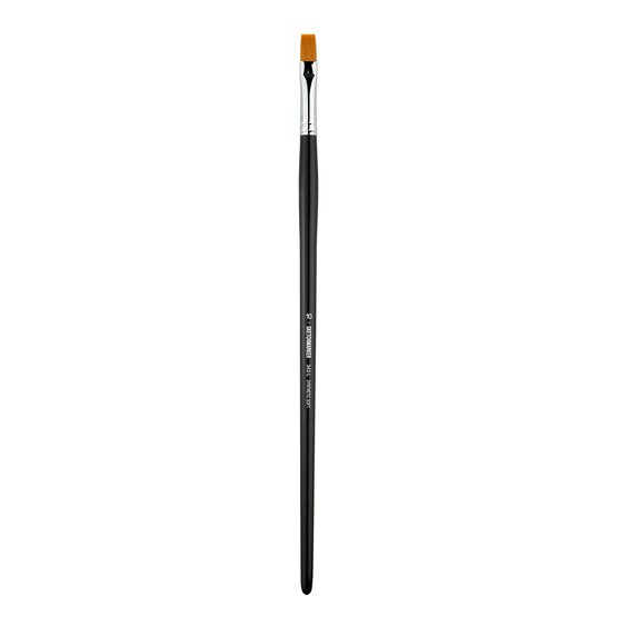 Кисть для акрила Sketchmarker 342 синтетика мягкая плоская ручка длинная №10