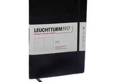 Блокнот Leuchtturm1917 Classic B5 (17.8x25.4см.) 80г/м2 - 123 стр. в точку, мягкая обложка, цвет: черный