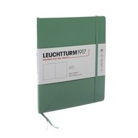 Блокнот Leuchtturm1917 Classic B5 (17.8x25.4см.) 80г/м2 - 123 стр. нелинованный, мягкая обложка, цвет: шалфей