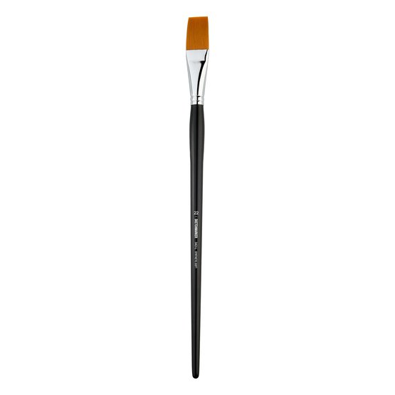 Кисть для акрила Sketchmarker 342 синтетика мягкая плоская ручка длинная №22