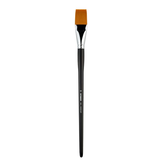 Кисть для акрила Sketchmarker 342 синтетика мягкая плоская ручка длинная №30