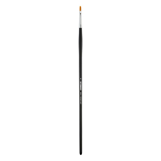Кисть для акрила Sketchmarker 342 синтетика мягкая плоская ручка длинная №4