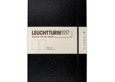 Блокнот Leuchtturm1917 Master A4+ (22.5x31.5см.), 100г/м2 - 235 стр. нелинованная, твердая обложка, цвет: черный