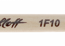 ЖF1-02, 00Б Roubloff Кисть имитация белки круглая короткая белая глянцевая ручка № 2