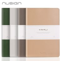 Бизнес-блокнот NuSign, A5, 96 листов, 80 г/м2, кожаная обложка, в линейку/точку, четыре цвета обложки