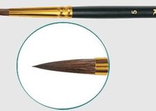 ЖК1-01,57Ж  Roubloff Кисть колонок круглая длинная матовая ручка № 1,5