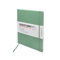 Блокнот Leuchtturm1917 Master Slim A4+ (22.5x31.5см.), 100г/м2 - 123 стр. в линейку, твердая обложка, цвет: шалфей
