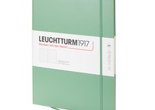 Блокнот Leuchtturm1917 Master Slim A4+ (22.5x31.5см.), 100г/м2 - 123 стр. в точку, твердая обложка, цвет: шалфей