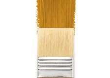 Кисть из щетины "Сонет", флейц, короткая лакированная ручка, № 50 (50 мм)