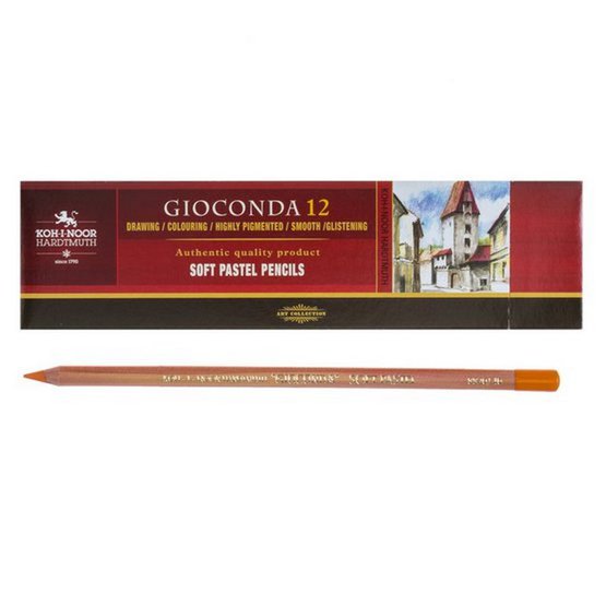 Карандаш пастельный художественный Gioconda "KOH-I-NOOR" 8820/40 12шт/уп, кадмий оранжевый