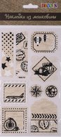Наклейки из мешковины-10