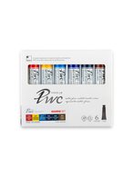 Палитра набора премиальной акварели PWC от южнокорейского бренда Shinhan Art «Морской»  состоит из 6 ярких и насыщенных цветов в тубах по 7,5 мл:
№510 Пиррол красный
№547 Темно-желтый перманентный
№617 Церулеум (имит.) синий 
№622 Ультрамарин темный 
№625 Берлинская лазурь
№669 Умбра жженая
…