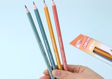 Набор карандашей Deli Think с трехгранным корпусом обеспечивает удобный захват и снижает усталость руки при письме. Грифель HB подходит для ежедневного использования, черчения и заметок. Каждый карандаш оснащен ластиком, а упаковка с европодвесом удобна для выкладки в рознице.