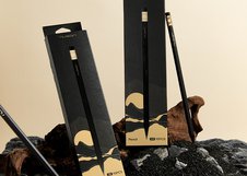 Карандаш чернографитный NuSign "Golden Peak", HB, ластик, позолоченная гильза, 10шт, коробка