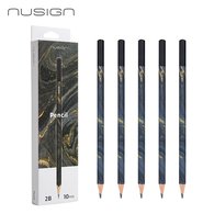 Карандаш чернографитный NuSign, 2B, 10шт, коробка