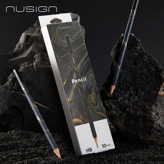 Карандаш чернографитный NuSign, HB, 10шт, коробка