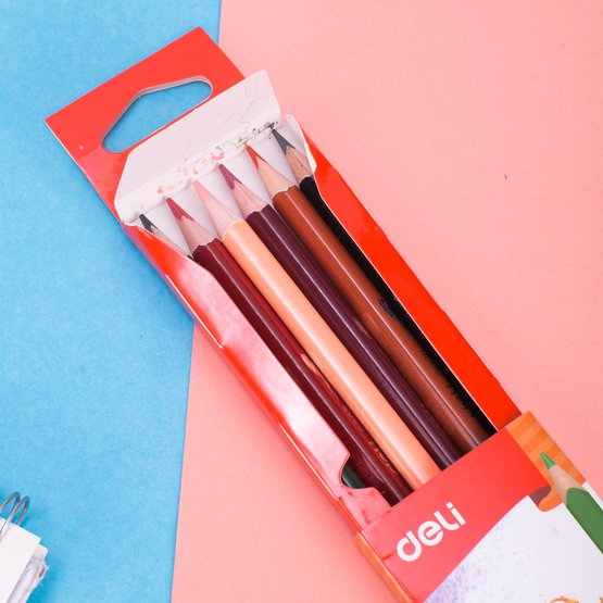 Двусторонние карандаши Deli ColoRun позволяют получить 12 цветов при компактном формате набора. Корпус из липы легко затачивается и обеспечивает комфортное рисование. Подходят для школы, творчества и хобби.