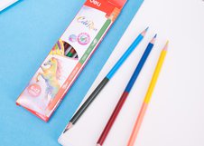 Двусторонние карандаши Deli ColoRun позволяют получить 12 цветов при компактном формате набора. Корпус из липы легко затачивается и обеспечивает комфортное рисование. Подходят для школы, творчества и хобби.