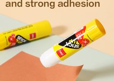 Клей-карандаш Deli Stick UP подходит для бумаги, картона и легких материалов. Формула на основе ПВП обеспечивает ровное нанесение и надежную фиксацию. Желтый корпус делает продукт заметным и удобным в использовании.