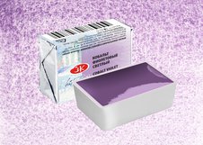 Пигментный состав: P.V.14 
Укрывистость: ◨  - полупрозрачная краска 
Светостойкость: *** - светостойкая краска 
Устойчивость к смыванию: △ - легкосмываемая краска 
G - грануляция 
 Оттенок акварели с  уникальным пудровым фиолетово-розовым тоном и богатой грануляцией красочного слоя. Создан на основ…