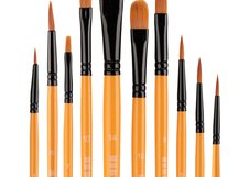 ST05001 Набор кистей СТИХИЯ 10 штук (универсальный)  
Набор синтетических кистей «Стихия» - это 10 синтетических кистей с металлической обоймой и ручкой выполненной из дерева. Отличное качество ворса, прочная обойма и износостойкое покрытие древка делают кисти «Стихия» комфортными и долговечными в …