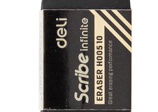 Ластик Deli Scribe Infinite EH00510 — мягкий черный ластик из nano PVC. Обеспечивает чистое и пылеобразное стирание без повреждения бумаги. Отличается комфортным хватом и высокой точностью стирания.