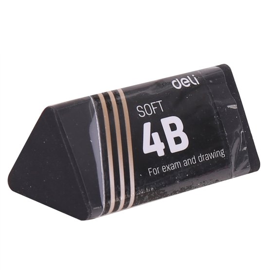 Ластик Deli Scribe Infinite EH01720 — треугольный черный ластик, разработанный для точного стирания мелких деталей. Изготовлен из безопасного полимерного материала и подходит для аккуратной работы.