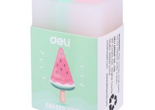 Ластик Deli EH301 — компактный школьный ластик из серии общего назначения. Изготовлен из безопасного PVC-материала, обеспечивающего чистое и аккуратное стирание без повреждения бумаги. Поставляется в ассорти цветов и предназначен для ежедневного использования в школе и офисе.