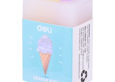 Ластик Deli EH301 — компактный школьный ластик из серии общего назначения. Изготовлен из безопасного PVC-материала, обеспечивающего чистое и аккуратное стирание без повреждения бумаги. Поставляется в ассорти цветов и предназначен для ежедневного использования в школе и офисе.