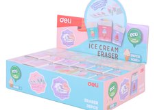 Ластик Deli EH301 — компактный школьный ластик из серии общего назначения. Изготовлен из безопасного PVC-материала, обеспечивающего чистое и аккуратное стирание без повреждения бумаги. Поставляется в ассорти цветов и предназначен для ежедневного использования в школе и офисе.