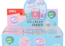 Ластик Deli EH301 — компактный школьный ластик из серии общего назначения. Изготовлен из безопасного PVC-материала, обеспечивающего чистое и аккуратное стирание без повреждения бумаги. Поставляется в ассорти цветов и предназначен для ежедневного использования в школе и офисе.