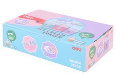 Ластик Deli EH301 — компактный школьный ластик из серии общего назначения. Изготовлен из безопасного PVC-материала, обеспечивающего чистое и аккуратное стирание без повреждения бумаги. Поставляется в ассорти цветов и предназначен для ежедневного использования в школе и офисе.