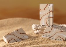 Ластик NuSign "Natural Fluids", 30х50х10,5 мм, ПВХ, 4 дизайна ассорти, 24 шт, дисплей бокс