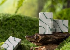 Ластик NuSign "Natural Fluids", 30х50х10,5 мм, ПВХ, 4 дизайна ассорти, 24 шт, дисплей бокс