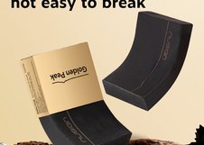Ластик NuSign, 50х30х10,5 мм, прямоугольный, черный, дисплей бокс