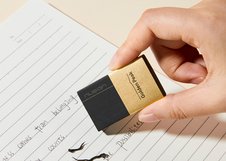 Ластик NuSign, 50х30х10,5 мм, прямоугольный, черный, дисплей бокс