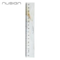 Линейка NuSign "Natural Fluids", 15 см, пластик, белая, блистер
