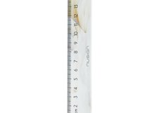 Линейка NuSign "Natural Fluids", 15 см, пластик, белая, блистер