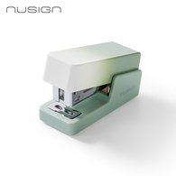 Мини-степлер NuSign "Sunshine Whisper",  для скоб 24/6, 26/6, пластик, скобы в комплекте, зеленый