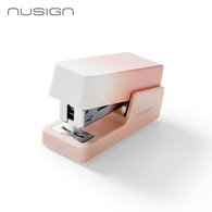 Мини-степлер NuSign "Sunshine Whisper",  для скоб 24/6, 26/6, пластик, скобы в комплекте, розовый