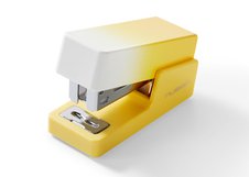 Мини-степлер NuSign Sunshine Whisper,  для скоб 24/6, 26/6, пластик, скобы в комплекте, золотистый